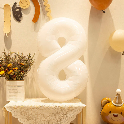 32 \ 40 colių skaitmeninės folijos helio balionas 0-9 balti juodi vaikų žaislai suaugusiems su gimtadieniu Vestuvių vakarėlio dekoracijos Kūdikių dušas