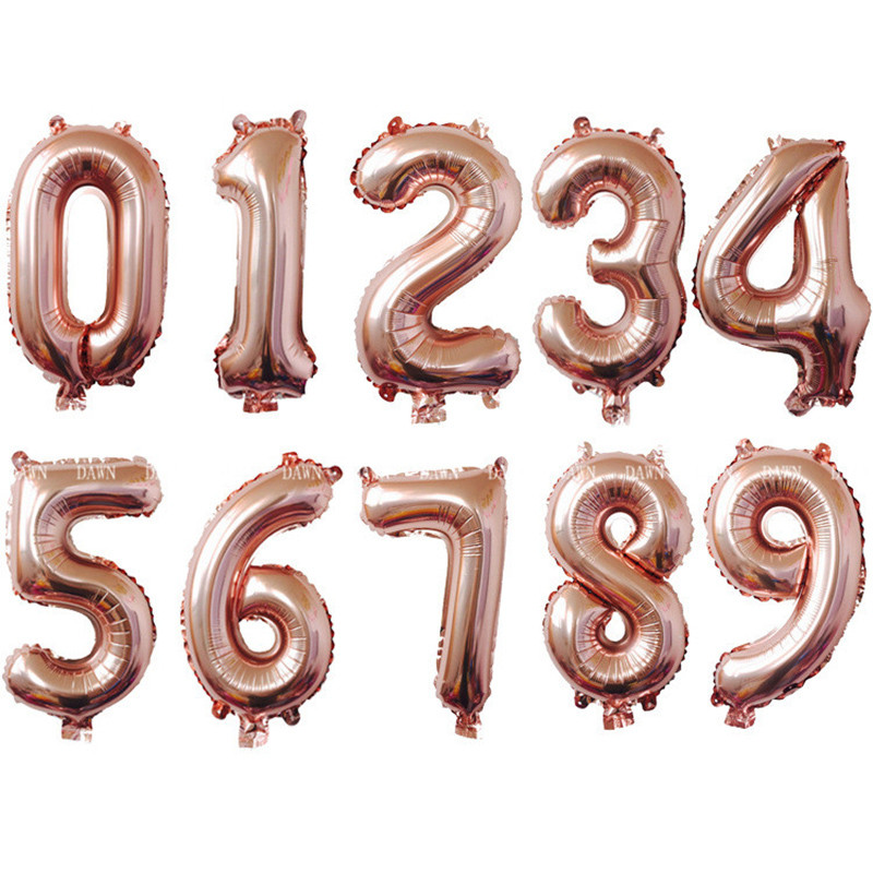 32 \ 40 colių skaitmeninės folijos helio balionas 0-9 balti juodi vaikų žaislai suaugusiems su gimtadieniu Vestuvių vakarėlio dekoracijos Kūdikių dušas