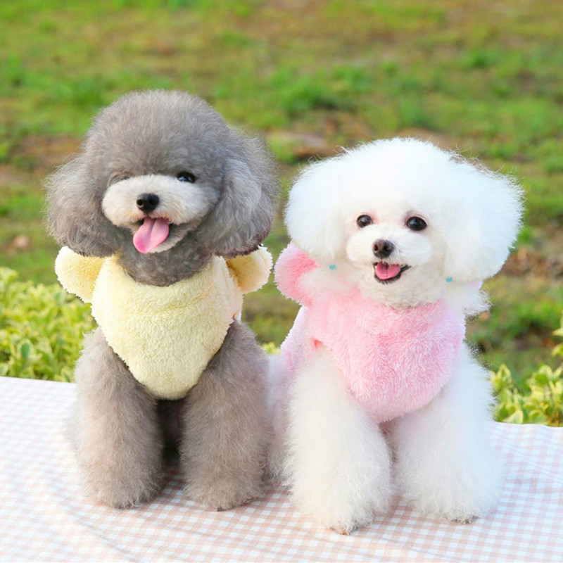 Modes mājdzīvnieku apģērbi omulīgi pieskārieni mājdzīvnieku veste, biezināta mājdzīvnieku suņa vilnas veste mētelis ziemas karikatūra lāča formas apģērbs ģērbšanās