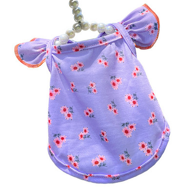 Lemmikloomade kostüümid Suvised koerte riided Kaunite koerte T-särk väikestele keskmistele koertele kassidele Vestiriided Teddy Bichoni varrukateta särk