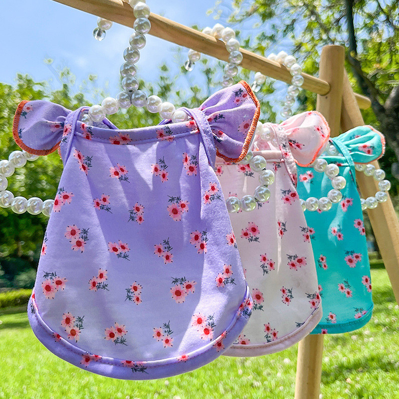 Lemmikloomade kostüümid Suvised koerte riided Kaunite koerte T-särk väikestele keskmistele koertele kassidele Vestiriided Teddy Bichoni varrukateta särk