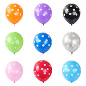 10 buc/lot 12 inch dot wave dot buburuza balon din latex alb-negru violet decorare petrecere de aniversare balon cu heliu
