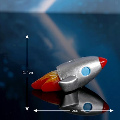 Topper pentru tort în spațiul cosmic Planetă rachetă Topper pentru tort din hârtie pentru copii, băiat, decorare la mulți ani, astronaut, consumabile pentru petreceri