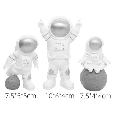 Topper pentru tort în spațiul cosmic Planetă rachetă Topper pentru tort din hârtie pentru copii, băiat, decorare la mulți ani, astronaut, consumabile pentru petreceri