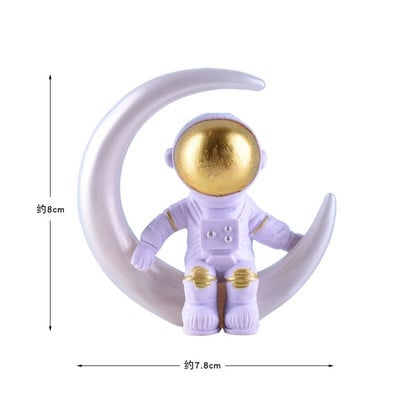 Topper pentru tort în spațiul cosmic Planetă rachetă Topper pentru tort din hârtie pentru copii, băiat, decorare la mulți ani, astronaut, consumabile pentru petreceri