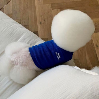 Πωλήθηκε γιλέκο για κατοικίδια ρούχα για σκύλους μόδας Βαμβακερά ρούχα Σκύλοι Σούπερ μικρό βαμβακερό χαριτωμένο Chihuahua Καλοκαιρινό λευκό αγόρι μασκότ για κορίτσι