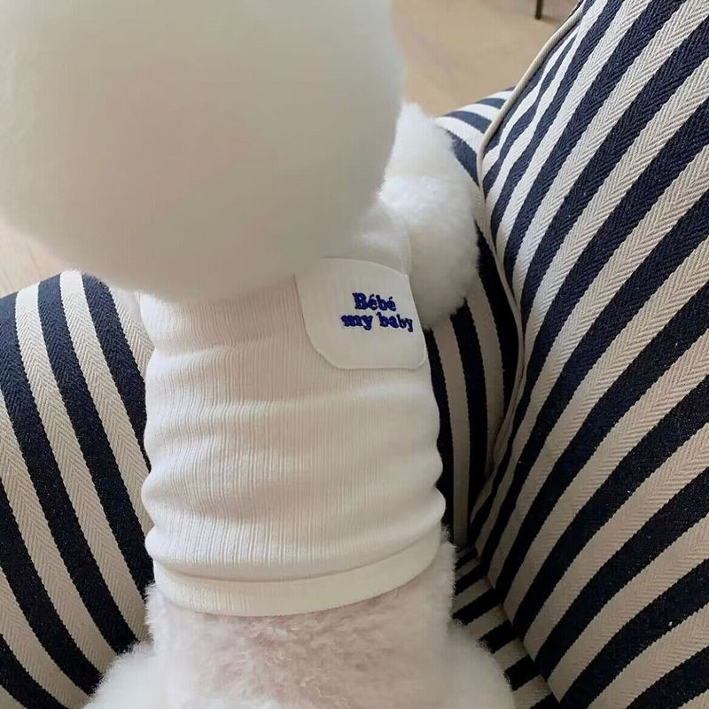 Vândut Vesta Animal de companie Haine pentru câini Moda Bumbac Îmbrăcăminte Câini Super Mici Bumbac Chihuahua drăguț Vară Alb Băiat Fată Mascote