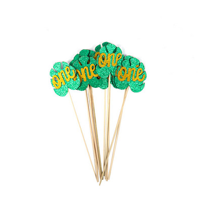 Hawaii trópusi esküvői parti flamingó ananászos aloha leveles tortafestékek nyári születésnapi buli díszítő cupcake topper