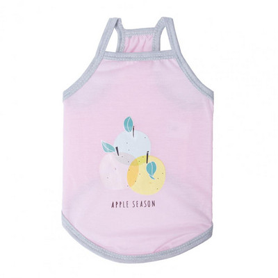 Kisállat kutyapánt mellény felszerelés kisállat ruházat rajzfilm gyümölcsmintás ruha légáteresztő nyárra