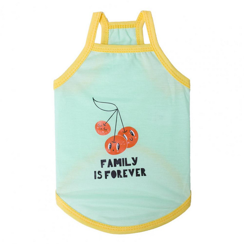 Kisállat kutyapánt mellény felszerelés kisállat ruházat rajzfilm gyümölcsmintás ruha légáteresztő nyárra