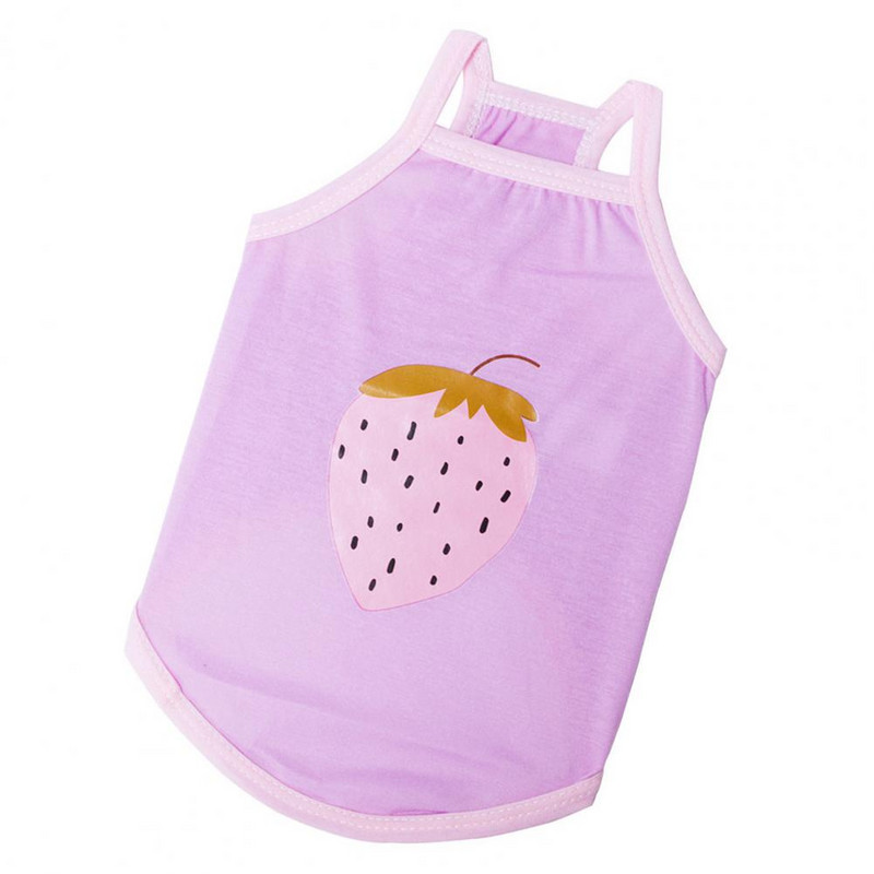 Kisállat kutyapánt mellény felszerelés kisállat ruházat rajzfilm gyümölcsmintás ruha légáteresztő nyárra
