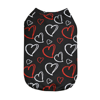 Μπλουζάκια για σκύλους Love Hearts Ρούχα για σκύλους Ρομαντικά υπέροχα ρούχα για σκύλους Γιλέκο κουταβιού για κατοικίδια Κοστούμι κουταβιού Ropade Perro