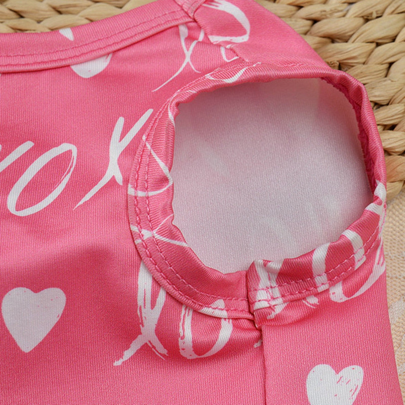 Šunų marškinėliai Meilės širdelės Šunys Drabužiai Romantiški Puikūs šunų drabužiai Šuniukas Pet Liemenė Šuniuko kostiumas Ropade Perro