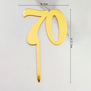 Paprasti skaičiai 18 21 30 40 50 60-asis akrilinis torto papuošalas, skirtas vestuvių metinėms, gimtadienio vakarėliui, torto papuošimui