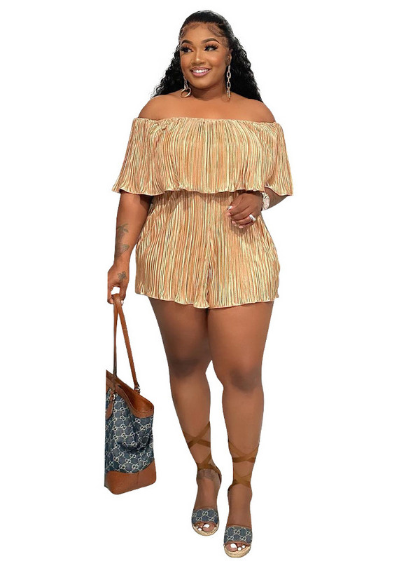 Wmstar Romper Női Jumpsuit Ruházat Tömör bő, vállról leválasztott alkalmi édes rövidnadrágok Játszóruhák Új nyári nagykereskedés Dropshipping