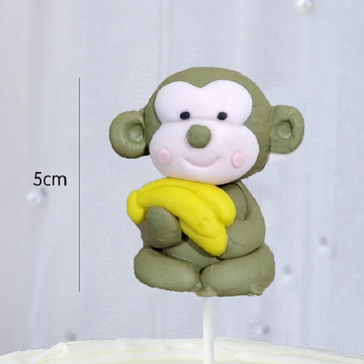 Prekrivač kolača sa životinjama Lav Tigar Prekrivač za kolače za Jungle Safari Dekoracije za rođendanske zabave