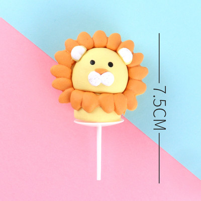 Prekrivač kolača sa životinjama Lav Tigar Prekrivač za kolače za Jungle Safari Dekoracije za rođendanske zabave