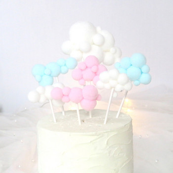 WEIGAO Rainbow Cake Toppers Unicorn Cloud Egg Balloon Cake Flags Decor Kids Birthday Party Cupcake Topper Wedding Unicorn Party