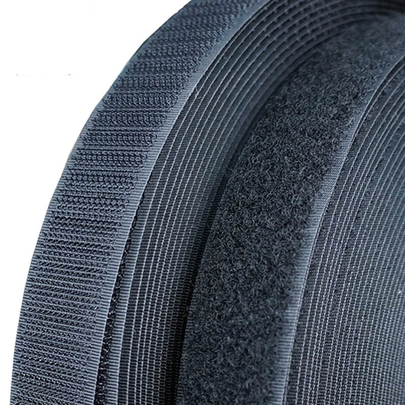 5 méteres varrás tépőzáras szalag Nem tapadó rögzítő szalag hátul nejlon csíkok szövetrögzítő varrástartozék 16/20/25/30/38 mm