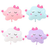 1Gb Liels, jauks mākoņa alumīnija folijas balons kāzu dzimšanas dienai Valentīna dienai Ziemassvētku gadadienas rotājumi bērnu dušai