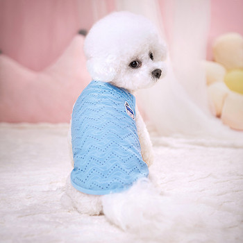 Καλοκαιρινό γιλέκο ψύξης για σκύλους Ρούχα με δίχτυ που αναπνέει Κοστούμι για κουτάβι Bichon Frize Chihuahua Ρούχα για κατοικίδια Ρούχα για σκύλους Ρούχα μπλουζάκι για σκύλους