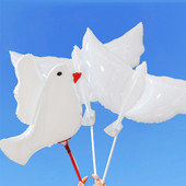 Flying Peace Dove Balionai Spalvoti Atminimo Išleidimo Balionai Folija Paukščių Balionai Ceremonijos Vestuvių gimtadienio papuošimai