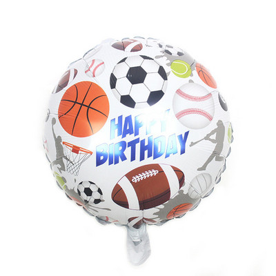 10 vnt 18 colių apvalių golfo kamuoliukų gimtadienio vakarėlio tema Folijos helio balionai Vaikų gimtadienio dekoracijos reikmenys helio gaubliai
