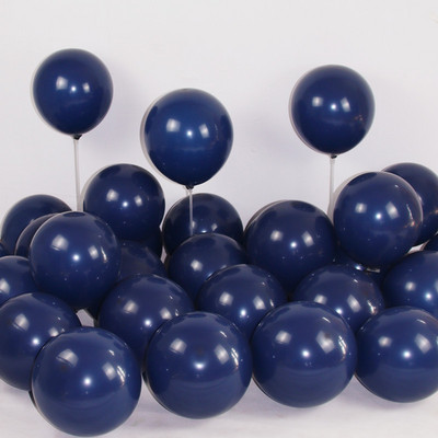 50 gab. Tumši zila ahāta marmora metāla lateksa konfeti baloni Dzimšanas dienas kāzu BabyShower dekorācijas Jaungada Globos