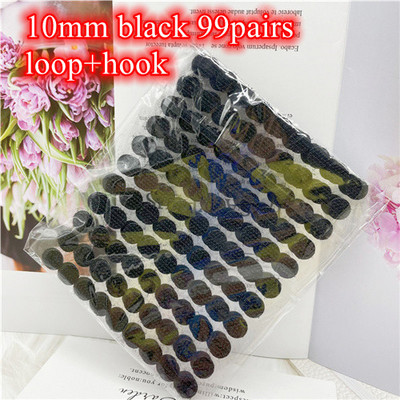 Pont matrica ragasztó ragasztó 10 mm 15 mm pont nylon horog és hurok matrica ragasztó kerek, erős öntapadó rögzítő szalag