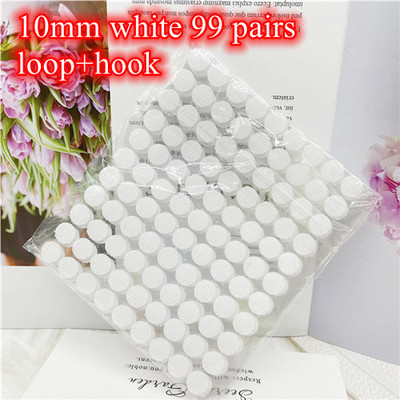 Pont matrica ragasztó ragasztó 10 mm 15 mm pont nylon horog és hurok matrica ragasztó kerek, erős öntapadó rögzítő szalag