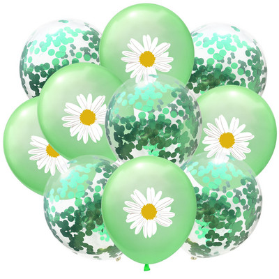 10 gab. 12 collu mazs svaigs margrietiņa lateksa balons peldbaseina ballītei kāzu dzimšanas dienas ballītes dekorēšanai