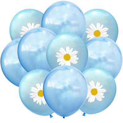 10 gab. 12 collu mazs svaigs margrietiņa lateksa balons peldbaseina ballītei kāzu dzimšanas dienas ballītes dekorēšanai