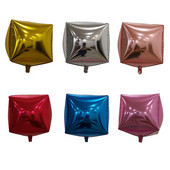 24 hüvelykes 4D sztereó négyzet alakú alumínium fólia léggömb születésnapi ünnepi szivárvány színű alumínium fólia léggömb esküvői ünnepi kellékek