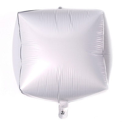 24 hüvelykes 4D sztereó négyzet alakú alumínium fólia léggömb születésnapi ünnepi szivárvány színű alumínium fólia léggömb esküvői ünnepi kellékek