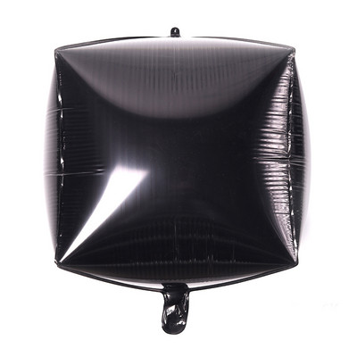 24 hüvelykes 4D sztereó négyzet alakú alumínium fólia léggömb születésnapi ünnepi szivárvány színű alumínium fólia léggömb esküvői ünnepi kellékek