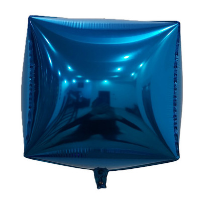 24 hüvelykes 4D sztereó négyzet alakú alumínium fólia léggömb születésnapi ünnepi szivárvány színű alumínium fólia léggömb esküvői ünnepi kellékek