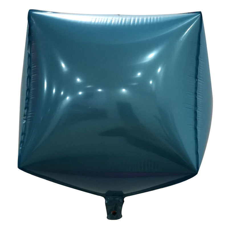 24 hüvelykes 4D sztereó négyzet alakú alumínium fólia léggömb születésnapi ünnepi szivárvány színű alumínium fólia léggömb esküvői ünnepi kellékek