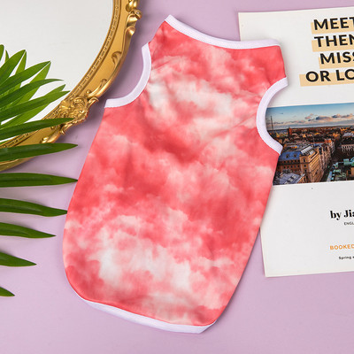 Καλοκαιρινό πουκάμισο για σκύλους αμάνικο μπλουζάκι για κατοικίδια Tie-dye γιλέκο κουταβιού Μικρά ρούχα για σκύλους Κλασικά ρούχα για κατοικίδια Ρούχα για κατοικίδια Νέα στολή σκύλου