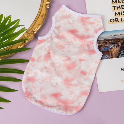 Καλοκαιρινό πουκάμισο για σκύλους αμάνικο μπλουζάκι για κατοικίδια Tie-dye γιλέκο κουταβιού Μικρά ρούχα για σκύλους Κλασικά ρούχα για κατοικίδια Ρούχα για κατοικίδια Νέα στολή σκύλου