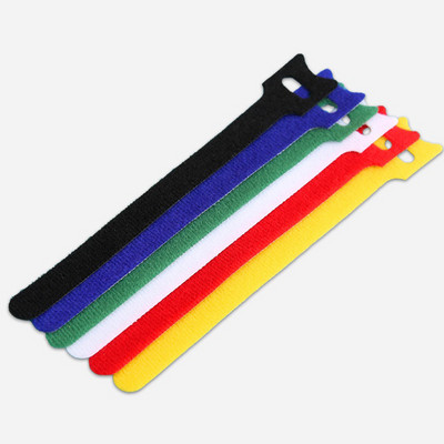 10/20/30Pcs Δεσμοί καλωδίων τύπου T Σύρμα με επαναχρησιμοποιήσιμο κορδόνι Organizer σύρμα ιμάντες στερέωσης Έγχρωμος νάιλον γάντζος με βρόχο δέσιμο καλωδίου δεδομένων υπολογιστή