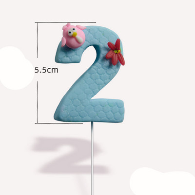 Mesterséges puha agyag nyalóka tortafeltöltő Kreatív édes cupcake dekoráció 1. torta dekoráció Boldog születésnapot dekoráció gyerekek fiú lány Adu