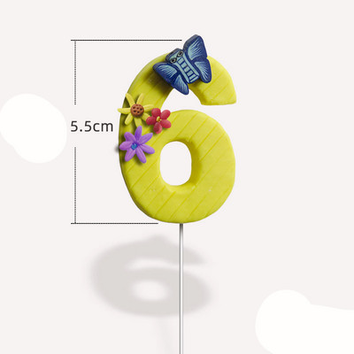 Mesterséges puha agyag nyalóka tortafeltöltő Kreatív édes cupcake dekoráció 1. torta dekoráció Boldog születésnapot dekoráció gyerekek fiú lány Adu