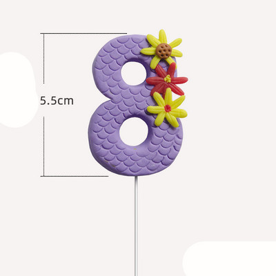 Mesterséges puha agyag nyalóka tortafeltöltő Kreatív édes cupcake dekoráció 1. torta dekoráció Boldog születésnapot dekoráció gyerekek fiú lány Adu