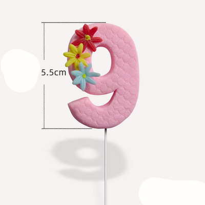 Mesterséges puha agyag nyalóka tortafeltöltő Kreatív édes cupcake dekoráció 1. torta dekoráció Boldog születésnapot dekoráció gyerekek fiú lány Adu