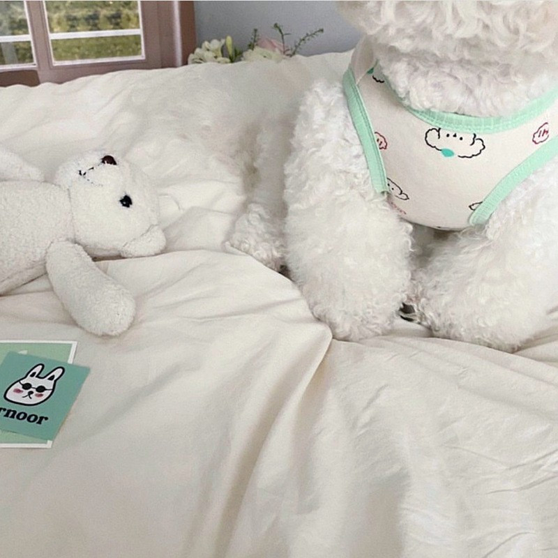 Clouds Pet Dogs Γιλέκο Βαμβακερό Καλοκαιρινό Λεπτά Ρούχα Σκυλιών Αναπνεύσιμο κουτάβι για Μικρά Μεσαία Σκυλιά Ρούχα Chihuahua French Perro