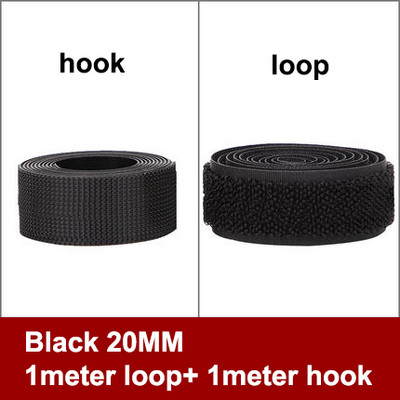 1M / pora Aukštos kokybės tvirtinimo juosta Nelipni kabliuko ir kilpos siuvimo tvirtinimo juosta Nailono audinio stebuklinga juosta, skirta pasidaryk pats 20 mm–100 mm