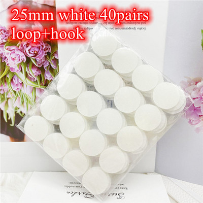 Dots Kleebisliim 10/15/20/25/30mm konksussilmus teip ketasmündi isekleepuv kinnitusteip DIY käsitsi valmistatud must valge tugev liim