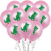 Jauni 12 collu 2,8 g bērnu dzimšanas dienas dekorācijas ballīšu izkārtojums multfilmu dinozauru apdrukas lateksa baloni