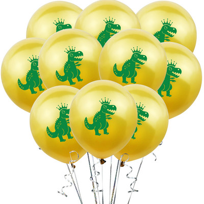 Jauni 12 collu 2,8 g bērnu dzimšanas dienas dekorācijas ballīšu izkārtojums multfilmu dinozauru apdrukas lateksa baloni