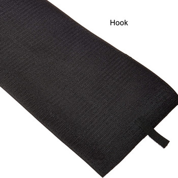 Ширина 150 mm Незалепваща лента за закопчаване на кука и примка Найлонова тъкан лента с примка на кука Черно-бяла магическа лента Стикер 1M/чифт